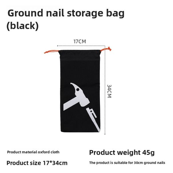 Outdoor Ground Storage Large Capacity Handheld Simple Tool Oxford Cloth Tent Peg Hammer Bag Envelope Style_desvips.com