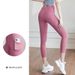 Women's High - Waisted Butt - Lifting Yoga Pants With Mesh Side Pockets, Elastic Compression Sports Leggings For Running, Yoga And Fitness_desvips.com