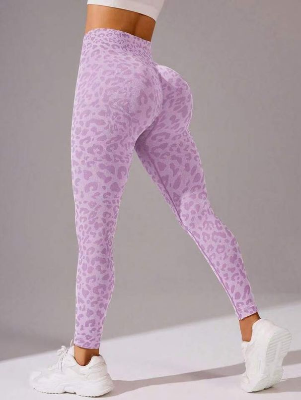 10 Colors Hot-Selling Leopard Print Seamless Yoga Fitness Outdoor Tight Sports Long Pants Women's Leggings_desvips.com