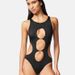 New One-Piece Swimsuit Sexy High-End Fashion Triangle Hollow Slimming Swimwear Backless_desvips.com