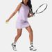 001 Cross-border Summer Quick-dry Breathable Vest Anti-exposure Badminton Tennis Skirt Casual Sports Fitness Outfit Set_desvips.com