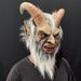 Halloween Cosplay Latex Mask Head Hood Human Face Lucifer Mask_desvips.com
