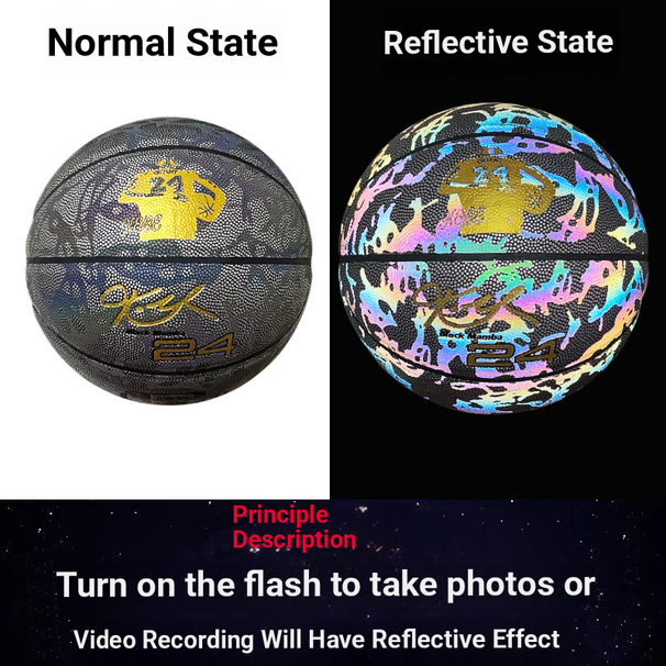 Glow Reflective Luminous Basketball Birthday Gift Limited Edition Children's Student Game Training No. 7 Basketball_desvips.com