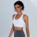 for Women, Shockproof Running Fixed Chest Pad Yoga Bra, Fitness Vest, Beautiful Back, Barely There Feel Sports Bra_desvips.com