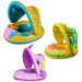 Pool & Accessories Kids Inflatable Dinosaur Swim Ring With Steering Wheel Sun Canopy Unicorn Pool Float Seat For Toddlers_desvips.com