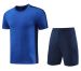 NK002 Short Sleeve Jogging Soccer Training Suit Football Shirt 3/4 Pants Pre Match Futbol Chandal Men Kids_desvips.com