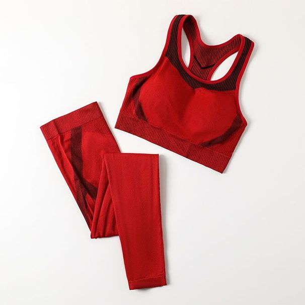 【Set】Yoga Set Summer Thin Quick-Dry Outdoor Training Internet Celebrity Running Gym Sportswear For Women_desvips.com