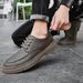 Business casual for spring new leather soft sole, anti slip and breathable, versatile lace up men's shoes, block shoes_desvips.com
