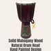 Golden Cup Drum 8inch Approximately 19cm African Hand Drum, Bongo, Congolese-style Percussion Instrument Solid_desvips.com