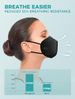 TOPMAX KN95 Face Masks 50 Pack 5-Ply Breathable Filter Efficiency≥95% Protective Cup Dust Disposable Masks Against PM2.5 Black_desvips.com