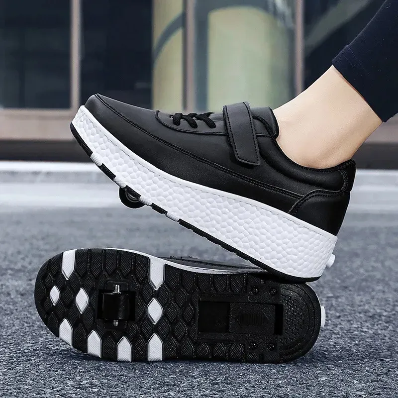 Style Childrens Roller Two-Wheel Casual Skates For Men And Women Detachable Fashion Sports Shoes With Wheels_desvips.com