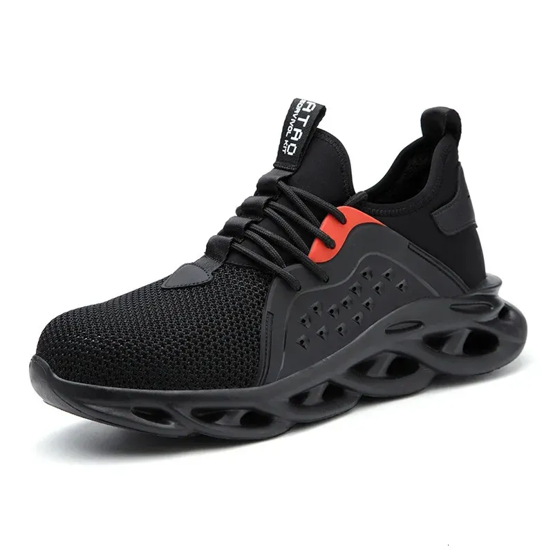 Unisex Lightweight Women Safety Shoes Men Boots With Steel Toe Work Boot Antismash Construction Sneaker 240702_desvips.com
