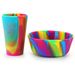 Eco-friendly portable outdoor salad bowl Camo Camping silicone pet Bowl Children's snack bowl Road trip fall proof_desvips.com