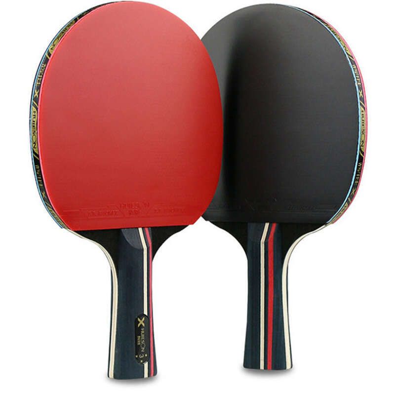 Huisheng Samsung Table Tennis Horizontal Pure Wood High Elastic Racquet Set_desvips.com