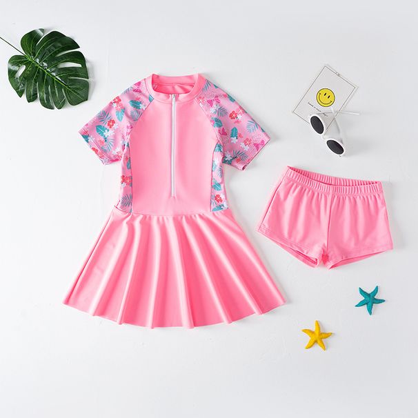 Children's Swimsuit, Little Girls' Medium Large Swimwear, Student One-piece And Two-piece Princess Dresses, Children's_desvips.com