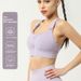Plus Size Magic Tape Front Zipper Sports For Women High-Intensity Yoga Running Shockproof Gathered Fitness Bra Wholesale_desvips.com