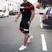 men's casual two piece set summer oversized short sve shorts running sportswear_desvips.com