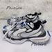 Summer New Men Platform Sneakers Purple Thick Sole Lace-Up Couple Casual Fashion Mesh Breathable Outdoor Running Shoes_desvips.com