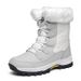 Ski Boots Winter Warm Snow Boots Women Plus Velvet Thickened Northeast Travel Cotton Boots Straps Mid Tube Cotton Shoes_desvips.com
