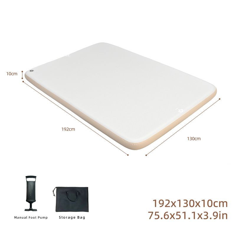 Sleeping Pad For Camping, PVC-Free Air Inflatable High Support Compact Camping Mattress With Pump For Glamping Tent_desvips.com