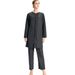 Muslim Swimwear M-4xl Solid Color Conservative Three-piece Sportswear Muslim Swimsuit Suit S007_desvips.com