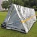 Emergency Survival Tent & Space Blanket Combo - Portable Thermal Reflective Shelter For Outdoor First Aid & Disaster Preparedness_desvips.com