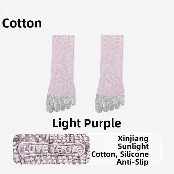 Women's Five Finger Yoga Socks Non-Slip Professional Pilates Exercise Fitness Dance Split Toe Floor Socks for Indoor Beginner Split Toe_desvips.com