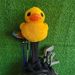 Crossing The Ocean Little Yellow Duck Golf Club Cover No. 1 Wooden Hat Cover Little Duck Small Wooden Club Cover Golf Supplies_desvips.com
