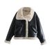Women's clothing style street fashion fleece fur jacket coat_desvips.com