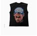 Ins2025 Spring Summer New Trendy Round Neck Vest Cotton WHO Foreign Kids Printed Top Hot Sale_desvips.com