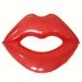 Giant Red Lips Inflatable Floating Bed for Pool Party and Vacation Fun_desvips.com