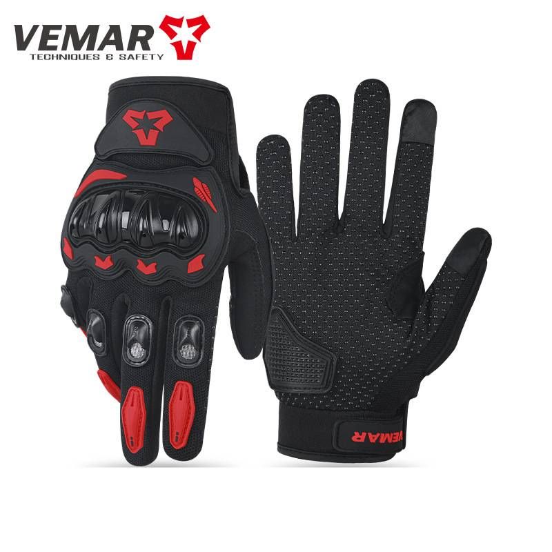 Motorcycle Gloves For Men, Anti Slip, Full Finger Touchscreen, Breathable, Suitable For All Seasons._desvips.com
