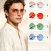 2026 New Unisex Classic Trend Colorful Pilot Glasses, Retro Round Metal Stent Sunglasses, Top Picks For Outdoor Sports Outfits_desvips.com