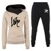 Women's Clothing Women's sweatshirt suit hoodie sports letter LOVE suit fashion and leisure hot style_desvips.com