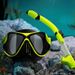 Goggles New High-Definition Anti-Fog Free Mask Full Dry Snorkel Nose Guard Adult Diving Equipment_desvips.com