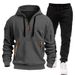 Hot-Selling Men's Autumn Winter New Fleece-Lined Multi-Pock Zipper Sweatshirt Personality Casual Hoodie_desvips.com