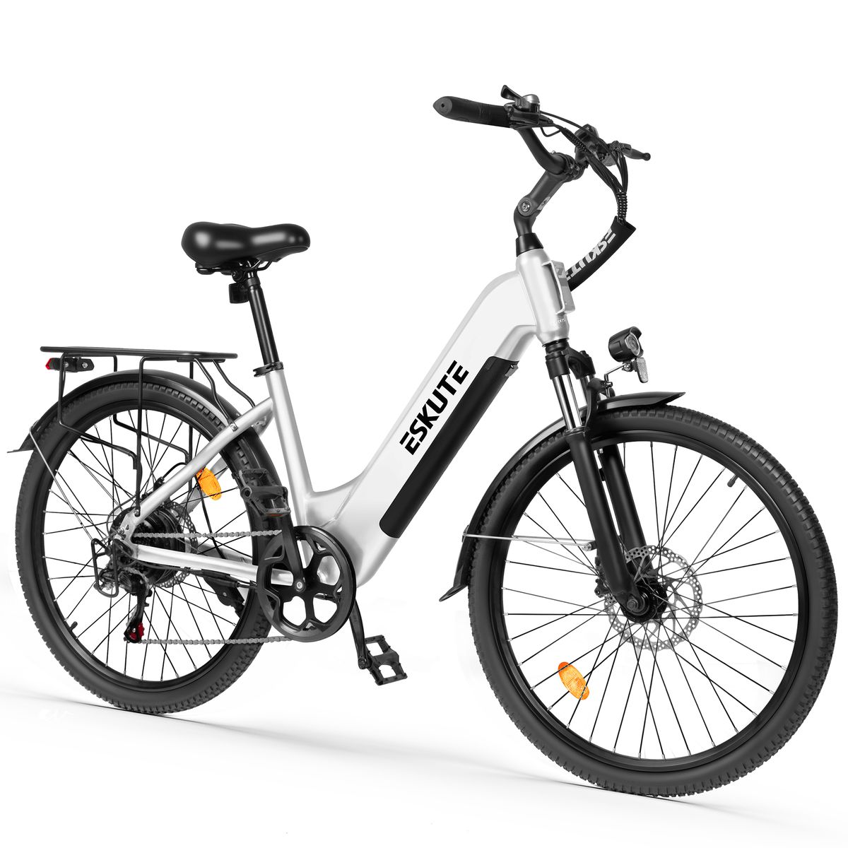 ESKUTE C202 Electric City Bike, 250W Motor, 48V 17.5Ah Removable Battery_desvips.com