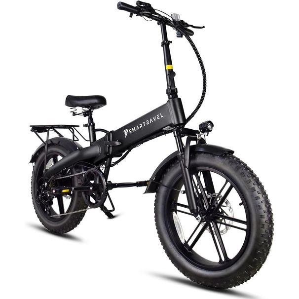 SMARTRAVEL M6 Foldable Electric Bike, 48V 15Ah Removable Battery_desvips.com