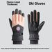 Unisex Winter Ski Gloves – Touchscreen, Thermal Fleece-Lined For Snowboarding, Cycling & Hiking (One Size, Black/White/Grey/Blue/Pink/Purple)_desvips.com