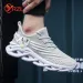 YRZL Men Sports Running Jogging Shoes Casual Sneakers Outdoor Breathable Mesh Women Light Shock-absorption Black Tennis_desvips.com