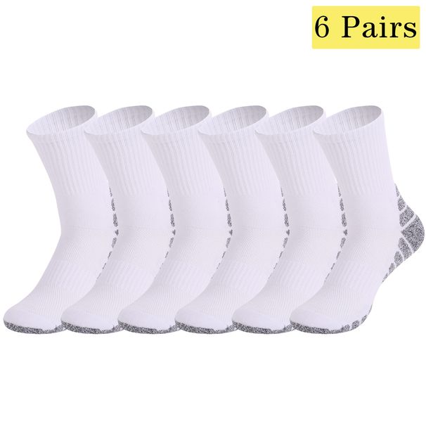 6 Pairs Sport Autumn-Winter Men's Women Thermal Terry Socks Cotton Mid-Crew Antibacterial Moisture-Wicking For_desvips.com