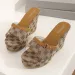 Brand Design Wedges Sandals Women 2024 Summer Retro Chunky Platform Slippers Woman Plus Size 42 High Heeled Beach Shoes_desvips.com