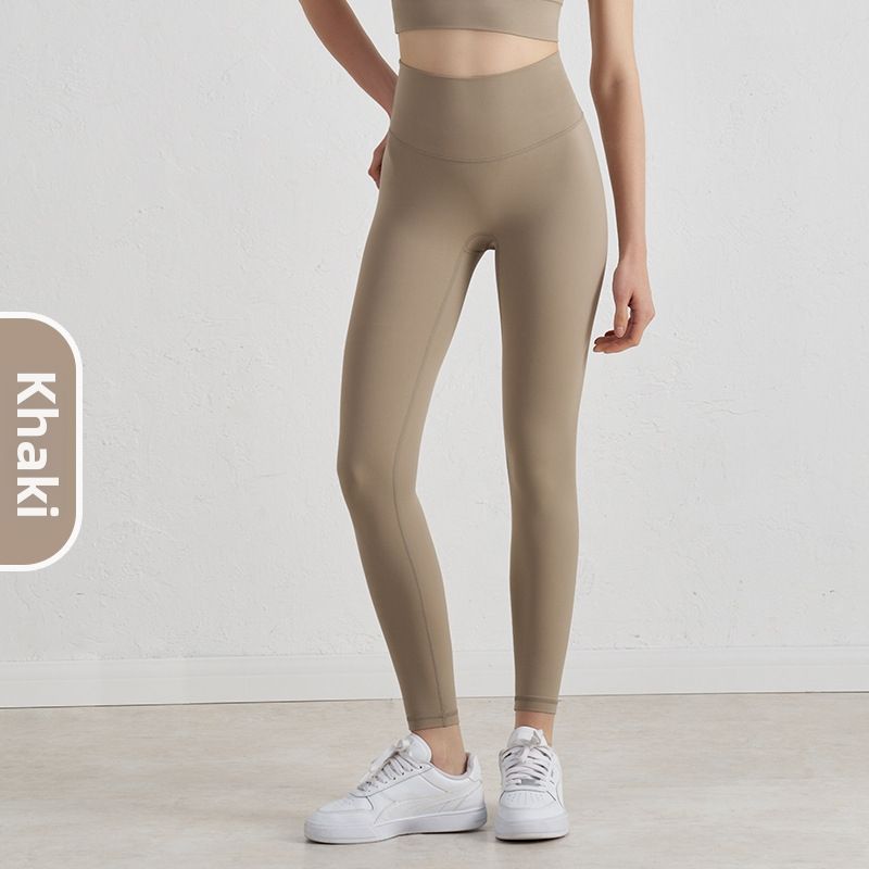 Women's High-Waisted Yoga Pants Double Sided Brushed Tight Fitting Sports Outerwear Hip Lifting Fitness Pants_desvips.com