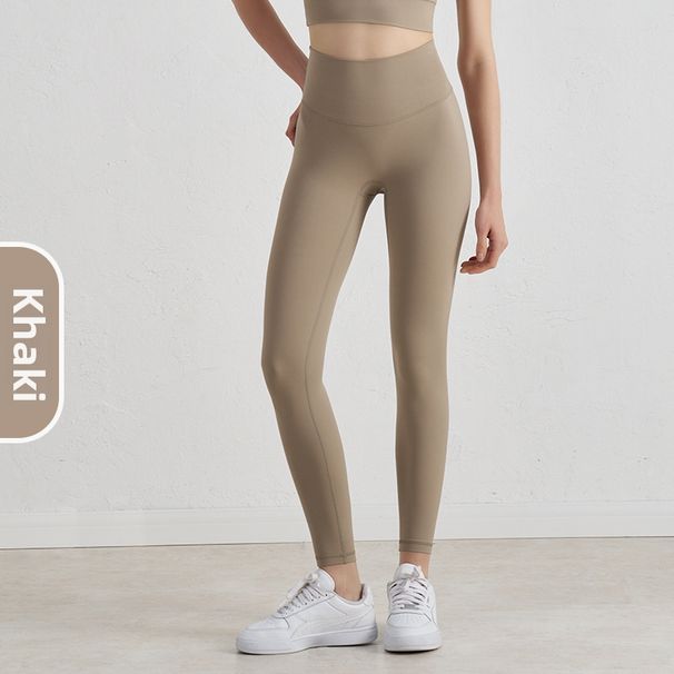 Women's High-Waisted Yoga Pants Double Sided Brushed Tight Fitting Sports Outerwear Hip Lifting Fitness Pants_desvips.com