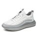 RenMou Trendy Sports Men, Cowhide Crocodile Pattern Casual Men's Shoes, Popcorn Soft Sole Running Shoes For Men Exclusive Supply_desvips.com