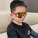 Children's Sunshade Glasses Boys And Girls Outdoor Cycling One-piece Baby Personality Photo Show Sunglasses Trendy_desvips.com