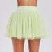 COSLEAF Women's Anti-Exposure Tulle Puff Skirt, Elastic Waist Pleated Sports Skirt For Tennis Golf Yoga Fitness, 8 Color Options_desvips.com