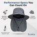 UPF 50+ UV Protection Neck Flap Wide Brim Bucket Hat For Men Women Safari Hiking Fishing_desvips.com