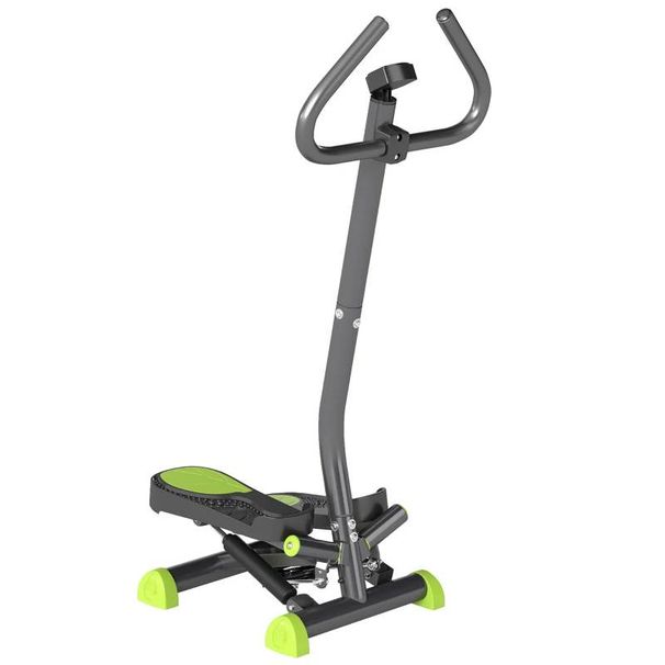 HOMCOM Stepper With Handlebar, Flat LCD Screen Adjustable Resistance_desvips.com