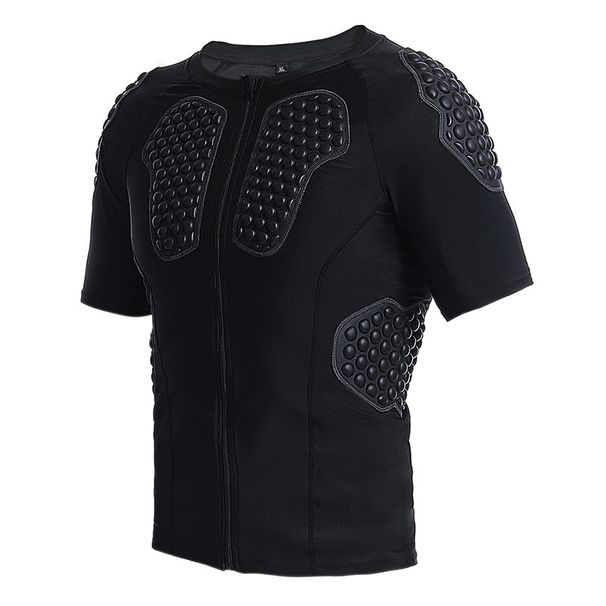 Honeycomb Protective Short Sleeved Basketball/rugby Training/match Tight Fitting Clothing For Soccer Goalkeepers And EVA Armor._desvips.com